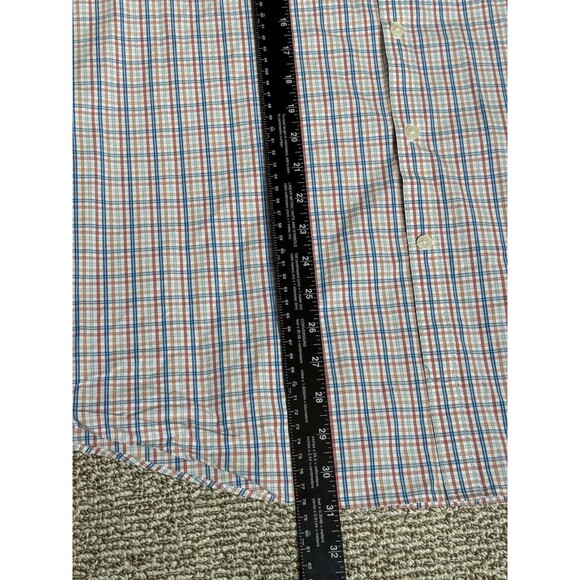 Original Penguin Button Up Mens 17 36/37 Plaid Slim Fit Cotton 90704 - Picture 7 of 9